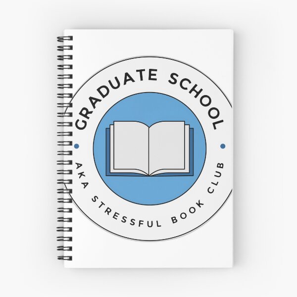 Item preview, Graduate school, aka stressful book club round emblem for academics and grad students designed and sold by StudyPuff.