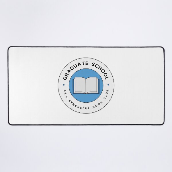 Item preview, Graduate school, aka stressful book club round emblem for academics and grad students designed and sold by StudyPuff.