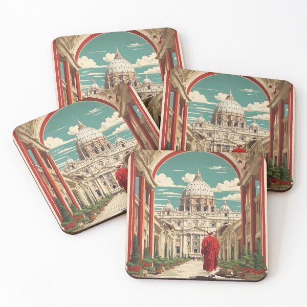 Item preview, Vatican Museums Italy Vintage Poster Tourism  designed and sold by TravelersGems.