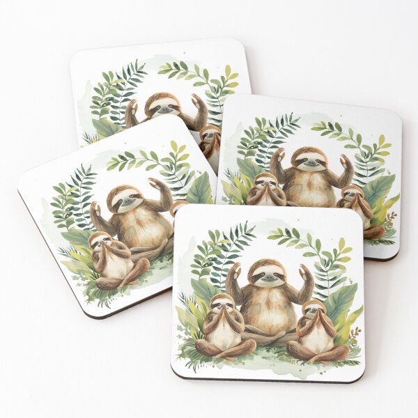 Item preview, Zen Sloths Yoga Retreat: Adorable Tranquility designed and sold by jamessismanes.