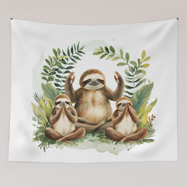 Item preview, Zen Sloths Yoga Retreat: Adorable Tranquility designed and sold by jamessismanes.