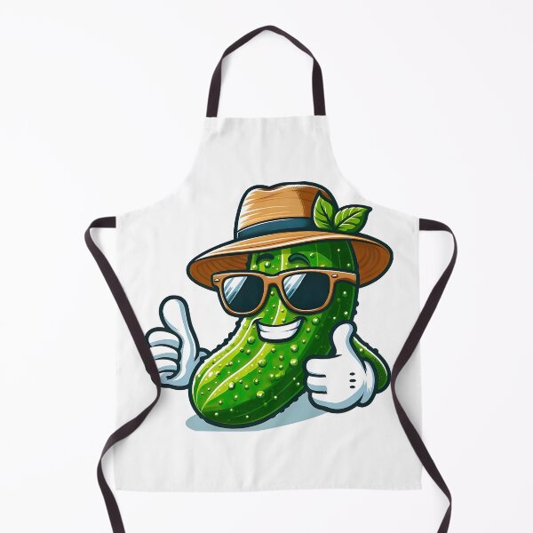 Item preview, Chill Veggie Vibes - Cool as a Cucumber with Sunglasses and Straw Hat designed and sold by MnDShirts.