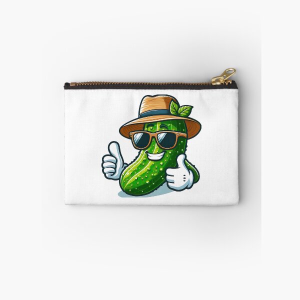 Item preview, Chill Veggie Vibes - Cool as a Cucumber with Sunglasses and Straw Hat designed and sold by MnDShirts.