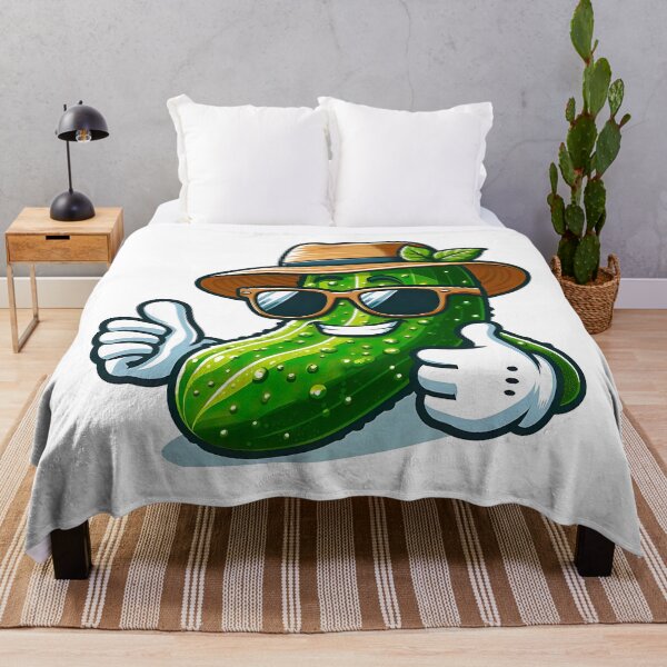 Item preview, Chill Veggie Vibes - Cool as a Cucumber with Sunglasses and Straw Hat designed and sold by MnDShirts.