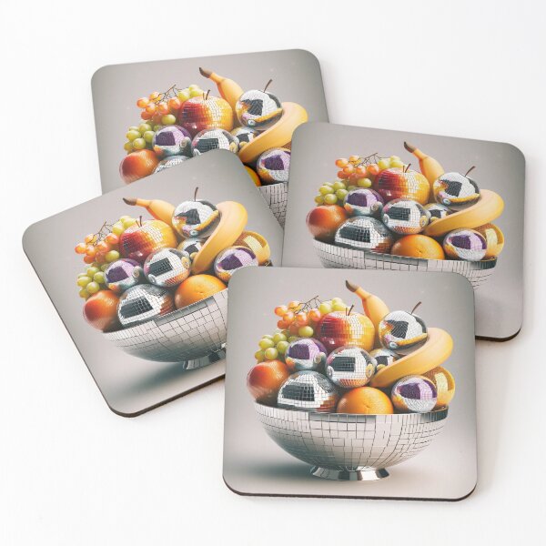 Item preview, Disco Fruits in a Bowl, Disco Ball Artwork  designed and sold by ArtfulMiller.