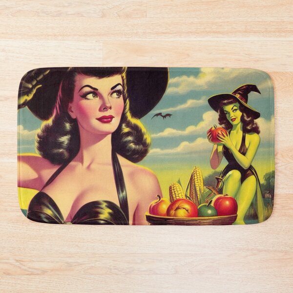 Item preview, Retro Witch Pin Up designed and sold by PulpVintage.
