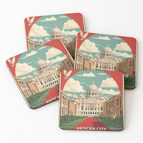 Item preview, Vatican City Italy Vintage Poster Tourism  designed and sold by TravelersGems.