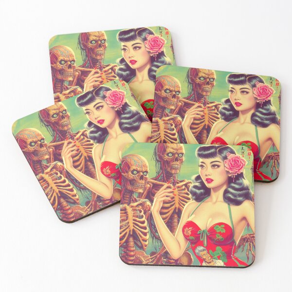 Item preview, Rero Zombies Japanese Girl designed and sold by PulpVintage.