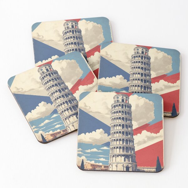 Item preview, Leaning Tower of Pisa Italy Vintage Poster Tourism 1 designed and sold by TravelersGems.