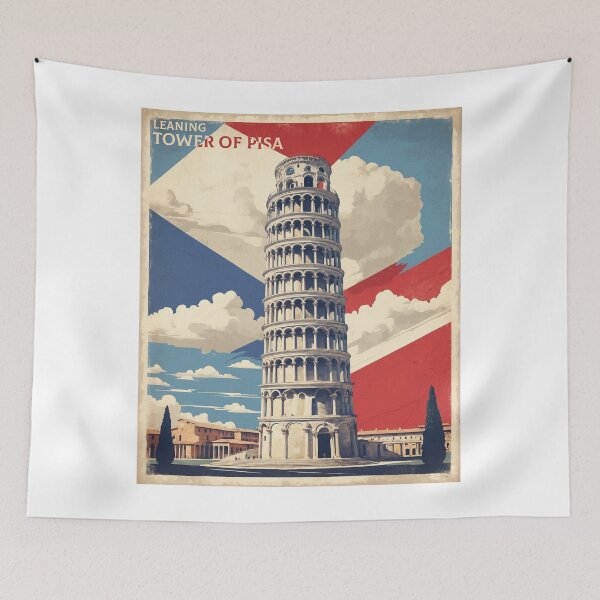 Item preview, Leaning Tower of Pisa Italy Vintage Poster Tourism 1 designed and sold by TravelersGems.