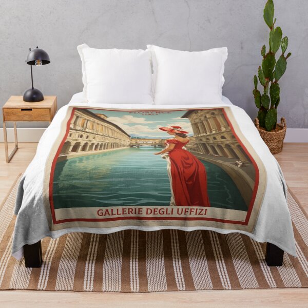 Item preview, Gallerie Degli Uffizi Florence Italy Vintage Poster Tourism  designed and sold by TravelersGems.