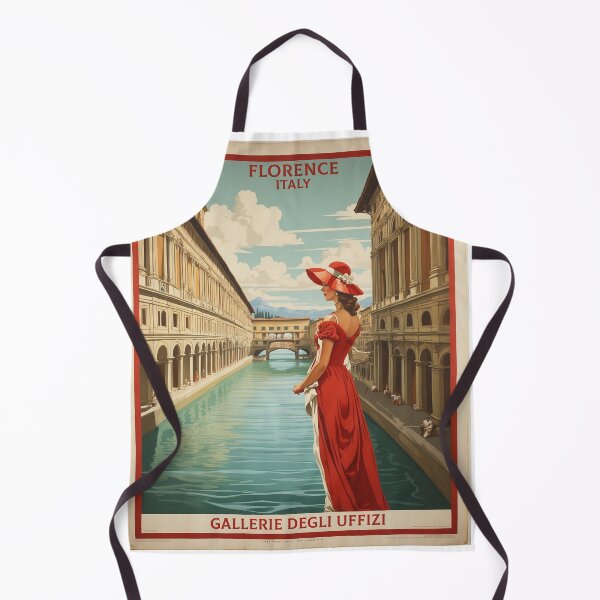 Item preview, Gallerie Degli Uffizi Florence Italy Vintage Poster Tourism designed and sold by TravelersGems.