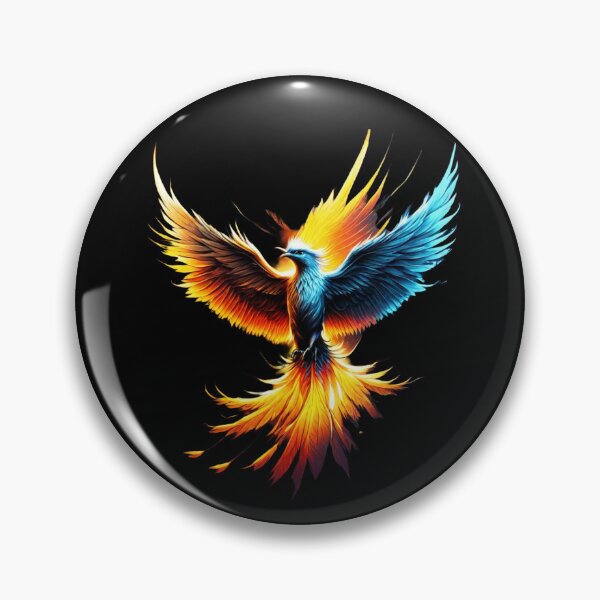 Item preview, Authentic Beauty: Blue and Orange Phoenix designed and sold by palavar.