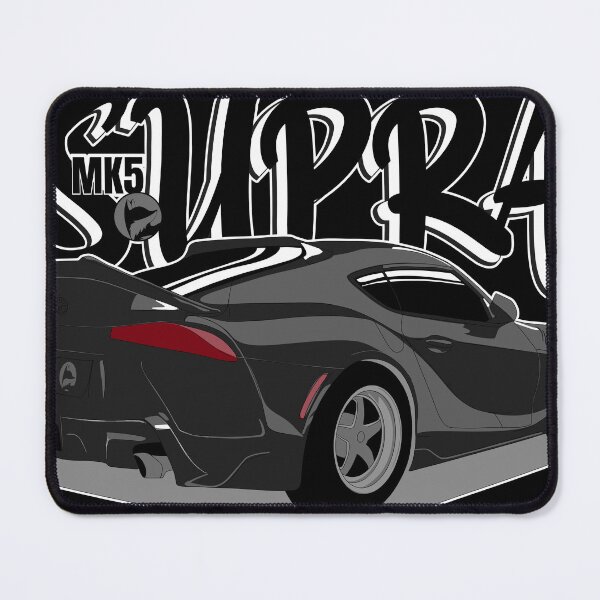 Item preview, Black Mk5 Supra Illustration designed and sold by BlackFoxMedia.