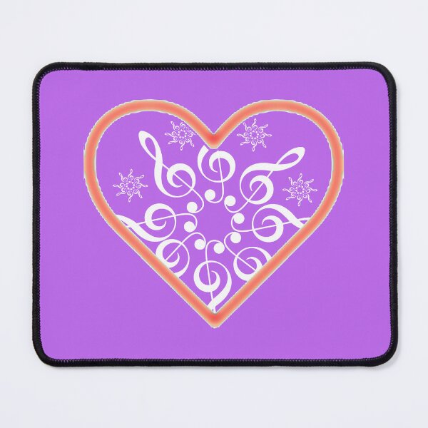 Item preview, Treble Clef Flower Heart designed and sold by LindoDesign.