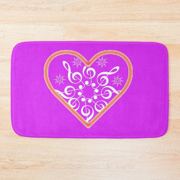 Item preview, Treble Clef Flower Heart designed and sold by LindoDesign.