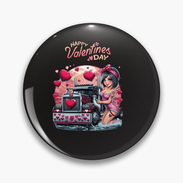Item preview, Happy Valentine's Day big rig  designed and sold by SeeingBeyond.