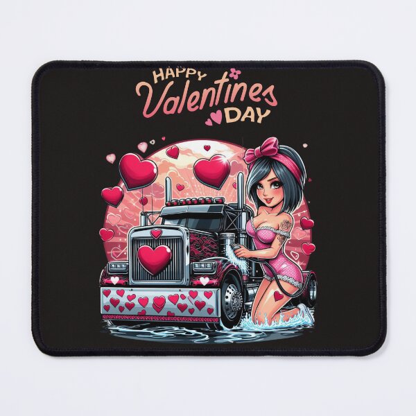 Item preview, Happy Valentine's Day big rig  designed and sold by SeeingBeyond.