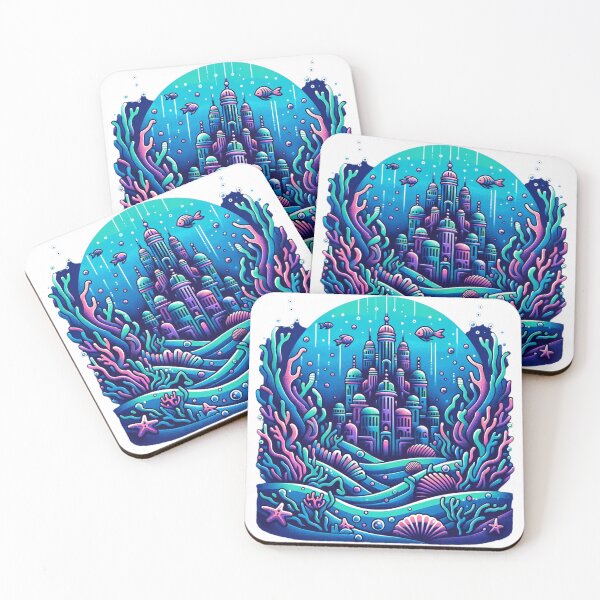 Item preview, Enchanted Underwater Cityscape designed and sold by NAISTUDIOSTO.