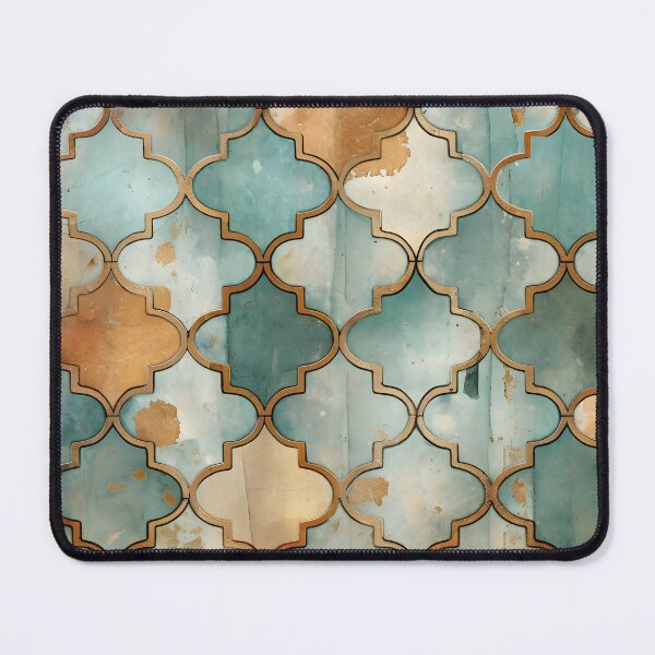 Item preview, Weathered and worn Moroccan tile print designed and sold by dcrc.
