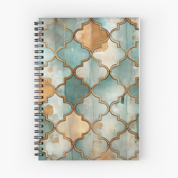 Item preview, Weathered and worn Moroccan tile print designed and sold by dcrc.