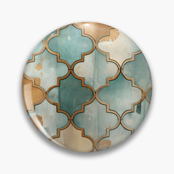 Item preview, Weathered and worn Moroccan tile print designed and sold by dcrc.