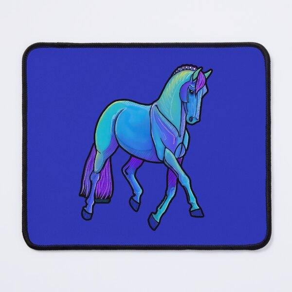 Item preview, Trotting Horse in Blues and Purples designed and sold by DappledMoon.