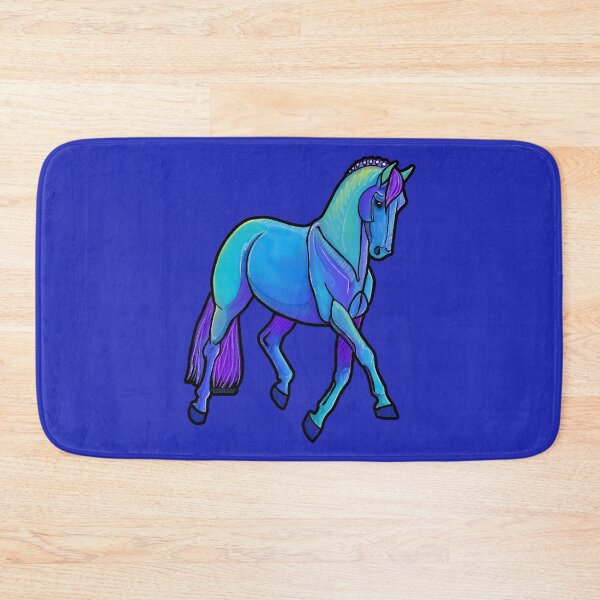 Item preview, Trotting Horse in Blues and Purples designed and sold by DappledMoon.