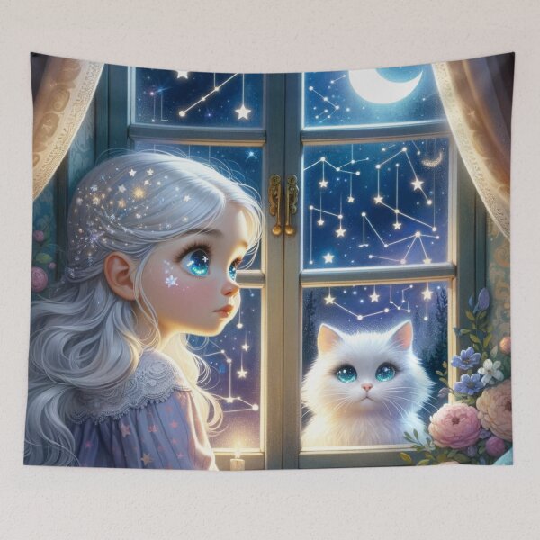 Item preview, Luna And The Mooncat designed and sold by DronzaX.