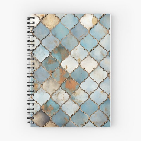Item preview, weathered and worn moroccan tile print designed and sold by dcrc.