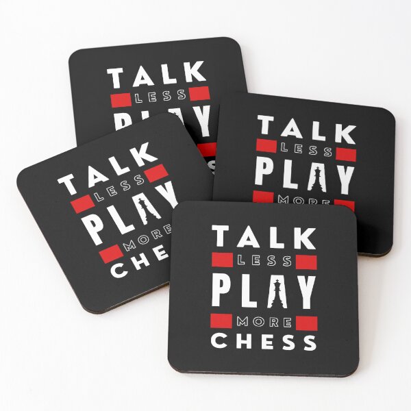 Item preview, Talk Less Play More Chess - Red  designed and sold by ChessiShop.