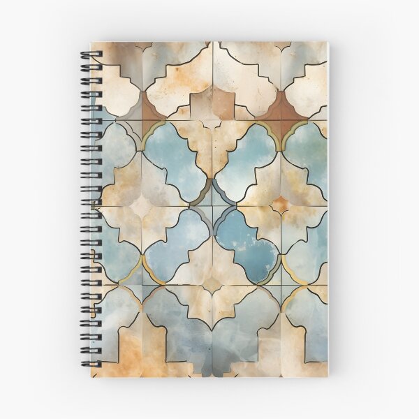 Item preview, weathered and worn moroccan tile print designed and sold by dcrc.