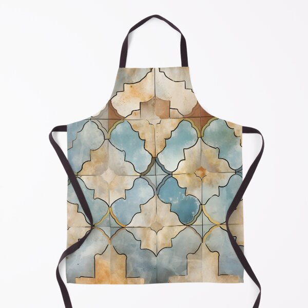 Item preview, weathered and worn moroccan tile print designed and sold by dcrc.