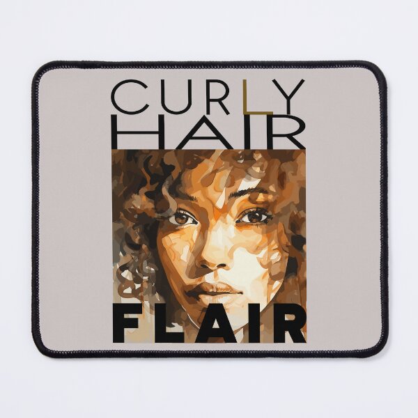 Item preview, Curly hair flair style B - black text designed and sold by TertlPeak by kaez.