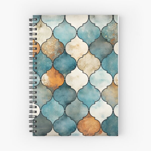 Item preview, weathered and worn moroccan tile print designed and sold by dcrc.