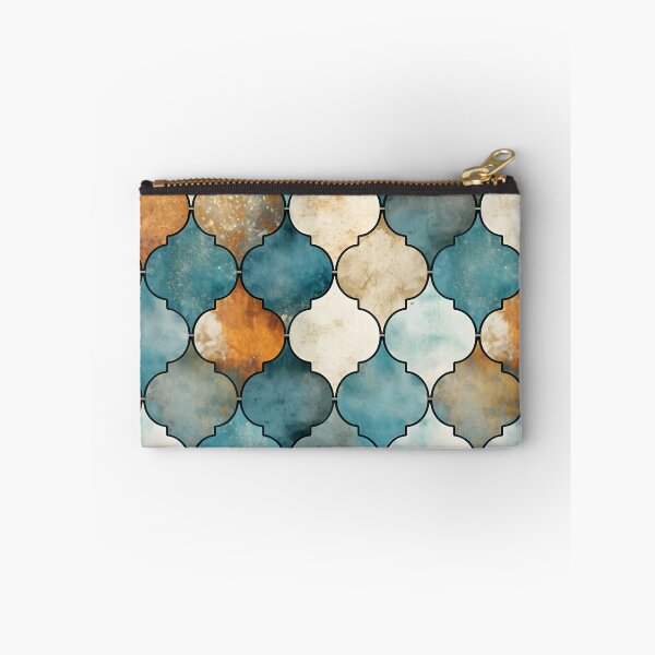 Item preview, weathered and worn moroccan tile print designed and sold by dcrc.