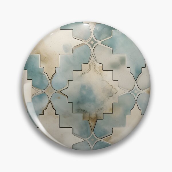 Item preview, weathered and worn moroccan tile print designed and sold by dcrc.