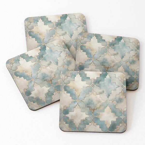 Item preview, weathered and worn moroccan tile print designed and sold by dcrc.