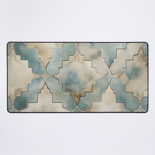 Item preview, weathered and worn moroccan tile print designed and sold by dcrc.