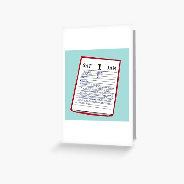Item preview, Bridget Jones' New Year Resolutions designed and sold by Binky Studio.