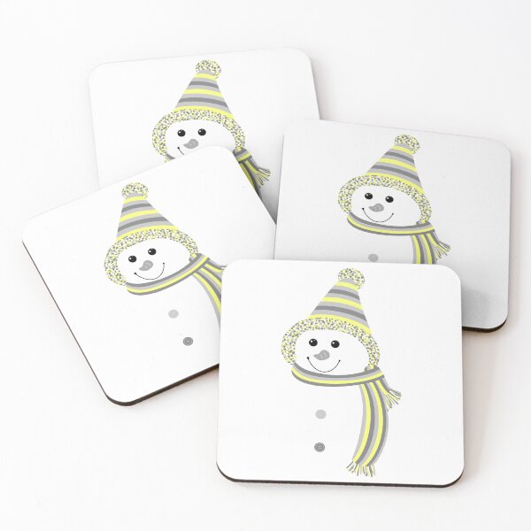 Item preview, Demigender Pride Snowman Snowperson Yellow Grey White designed and sold by JoyfulJen.