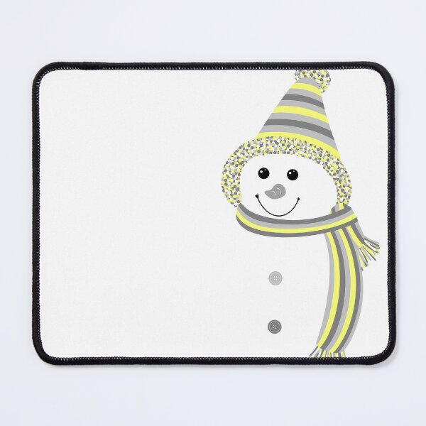 Item preview, Demigender Pride Snowman Snowperson Yellow Grey White designed and sold by JoyfulJen.