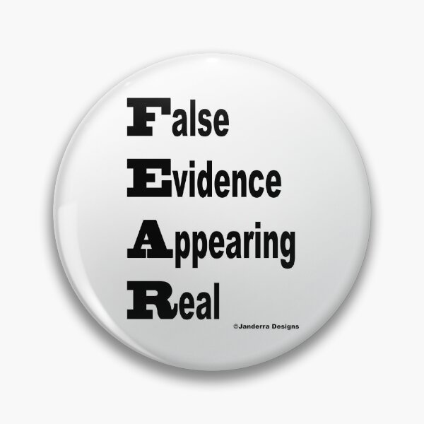 Item preview, White Fear - False Evidence Appearing Real designed and sold by JanderraDesigns.