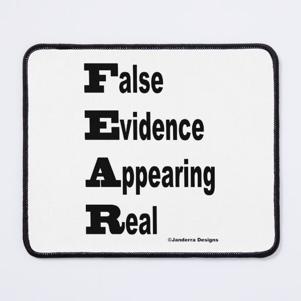 Item preview, White Fear - False Evidence Appearing Real designed and sold by JanderraDesigns.