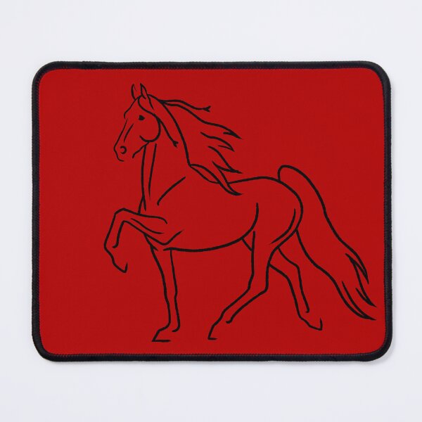 Item preview, Minimalist Sketch of Five Gaited American Saddlebred Horse designed and sold by DappledMoon.