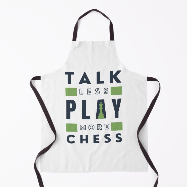 Item preview, Talk Less Play More Chess - Blue designed and sold by ChessiShop.