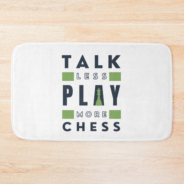 Item preview, Talk Less Play More Chess - Blue designed and sold by ChessiShop.