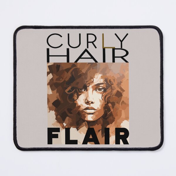 Item preview, Curly hair flair style C - black text designed and sold by TertlPeak by kaez.