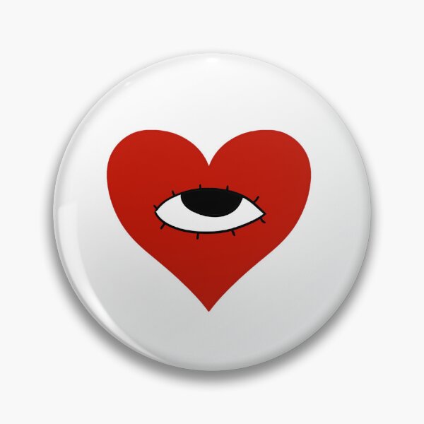 Item preview, Valentines red heart with eye  designed and sold by frozencoco.