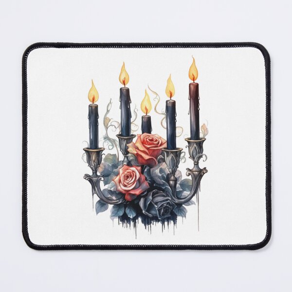 Item preview, Beautiful glowing candles entwined with roses designed and sold by Bellaleo21.